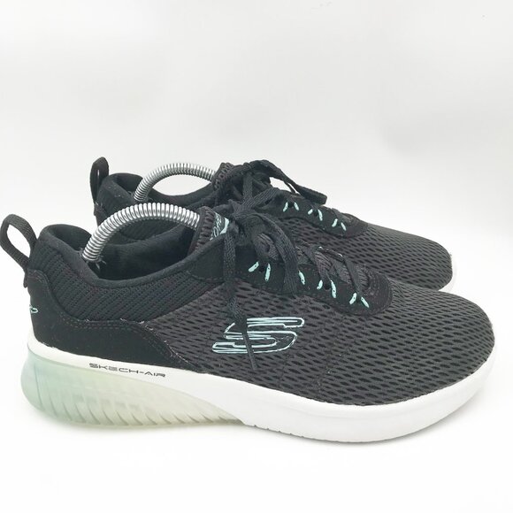 SKECHERS Skech-Air Ultra Flex Lite-Weight Black Athletic Sneakers Shoes Womens 7 - Picture 4 of 11